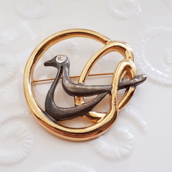 Vintage dove pin brooch. Marked "95 Koby Ariel ... - Picture 6 of 10